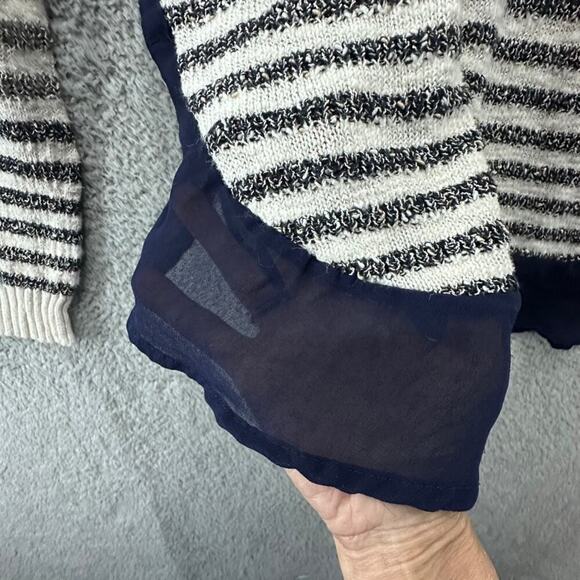 Coin 1804 Women's Plus Size 3X Knit Sweater Long Sleeves Sheer Accents - Picture 2 of 13